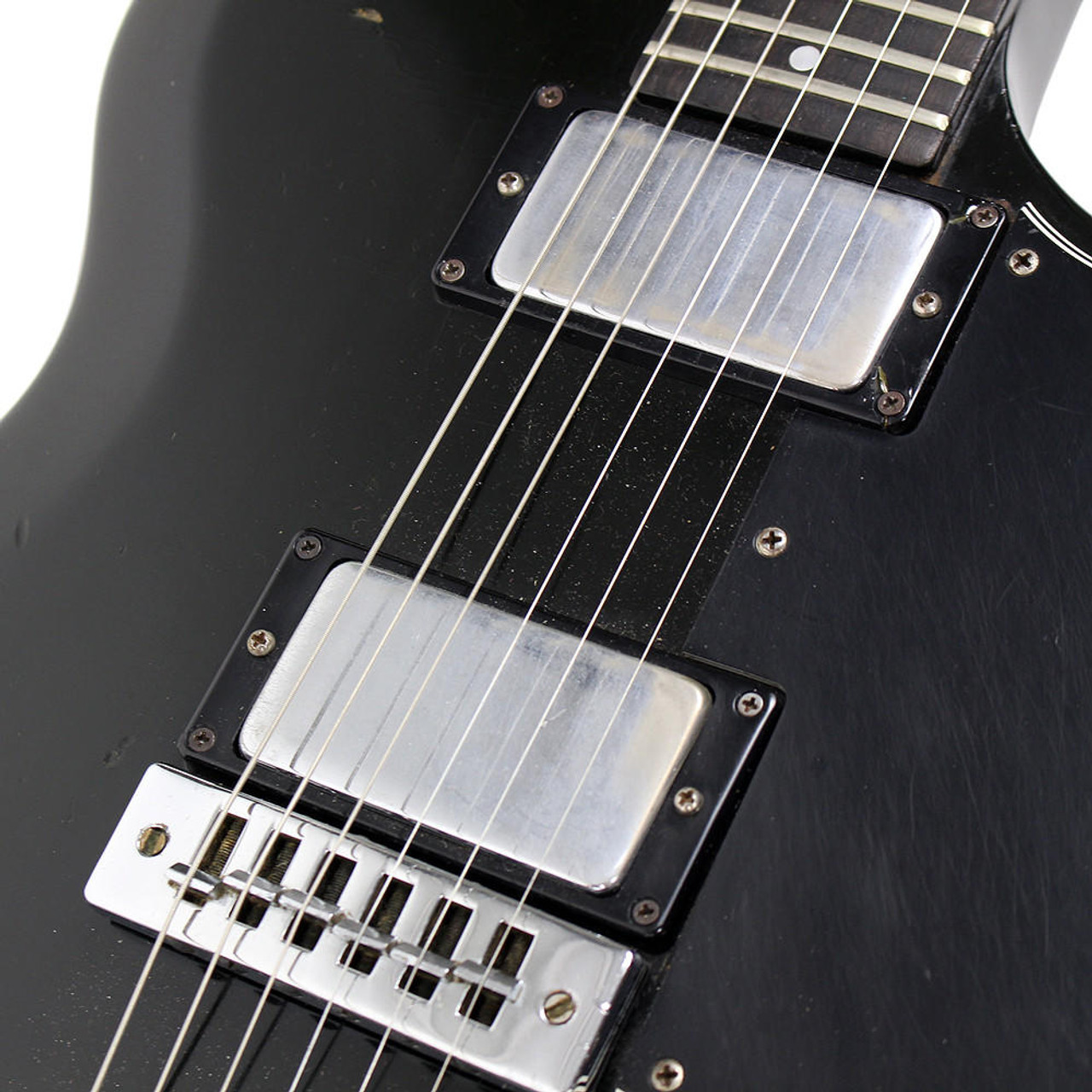 Vintage 1976 Gibson L6-S Electric Guitar Black Finish