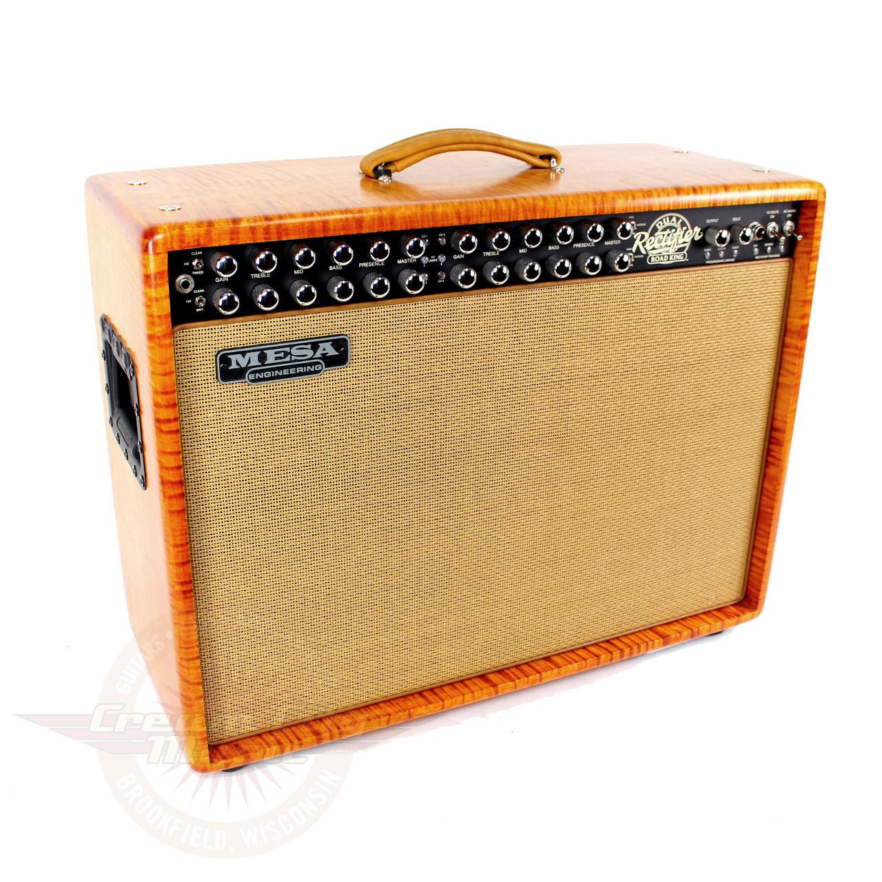 2004 Mesa Boogie Custom Road King 120W 2x12 Tube Combo Amp Flame