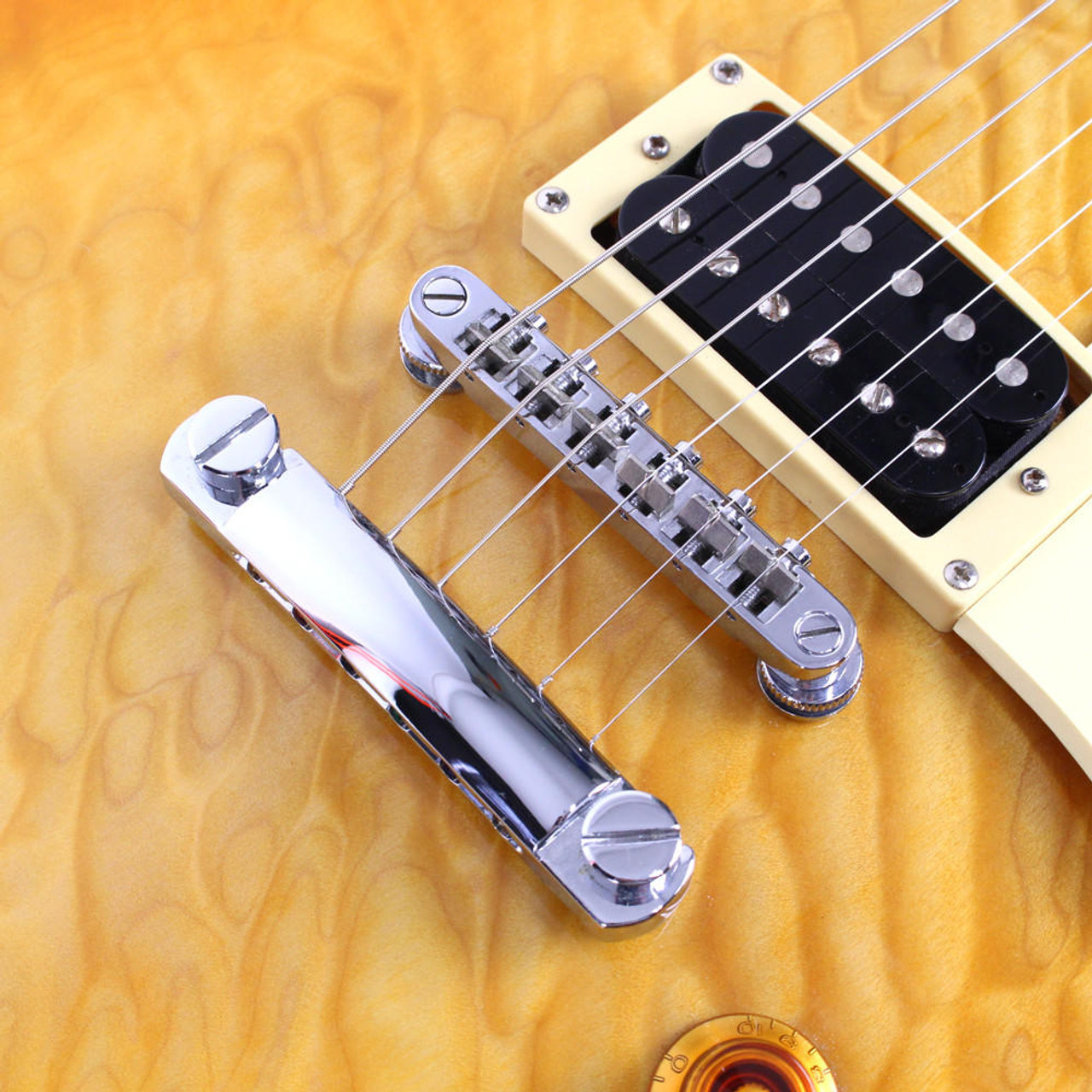 2003 Epiphone Les Paul Classic Quilt Top in Trans Amber