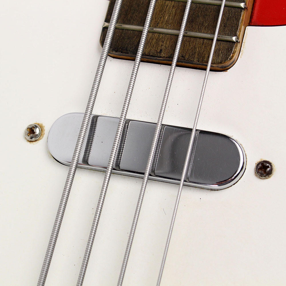 Vintage 1960's Vox Clubman Electric Bass Guitar Red Finish | Cream