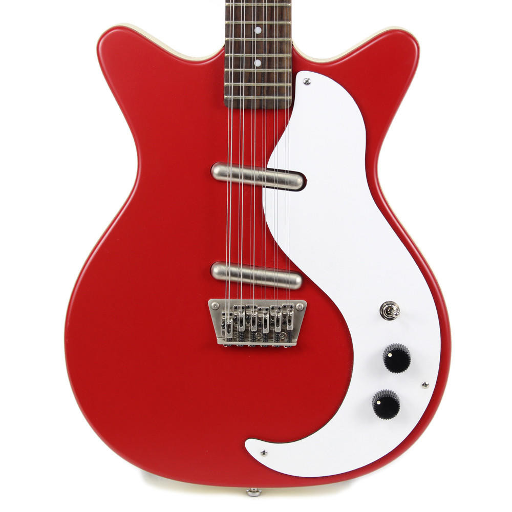 Used Danelectro DC-12 12-String Electric Guitar in Red Satin