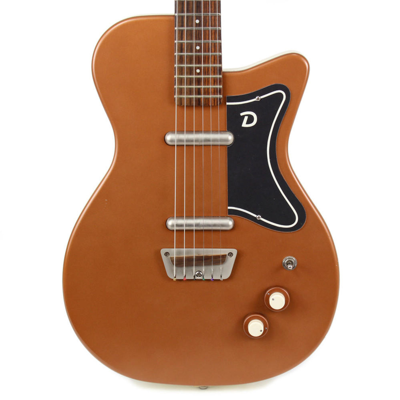 Used Danelectro U2 Electric Guitar in Satin Copper