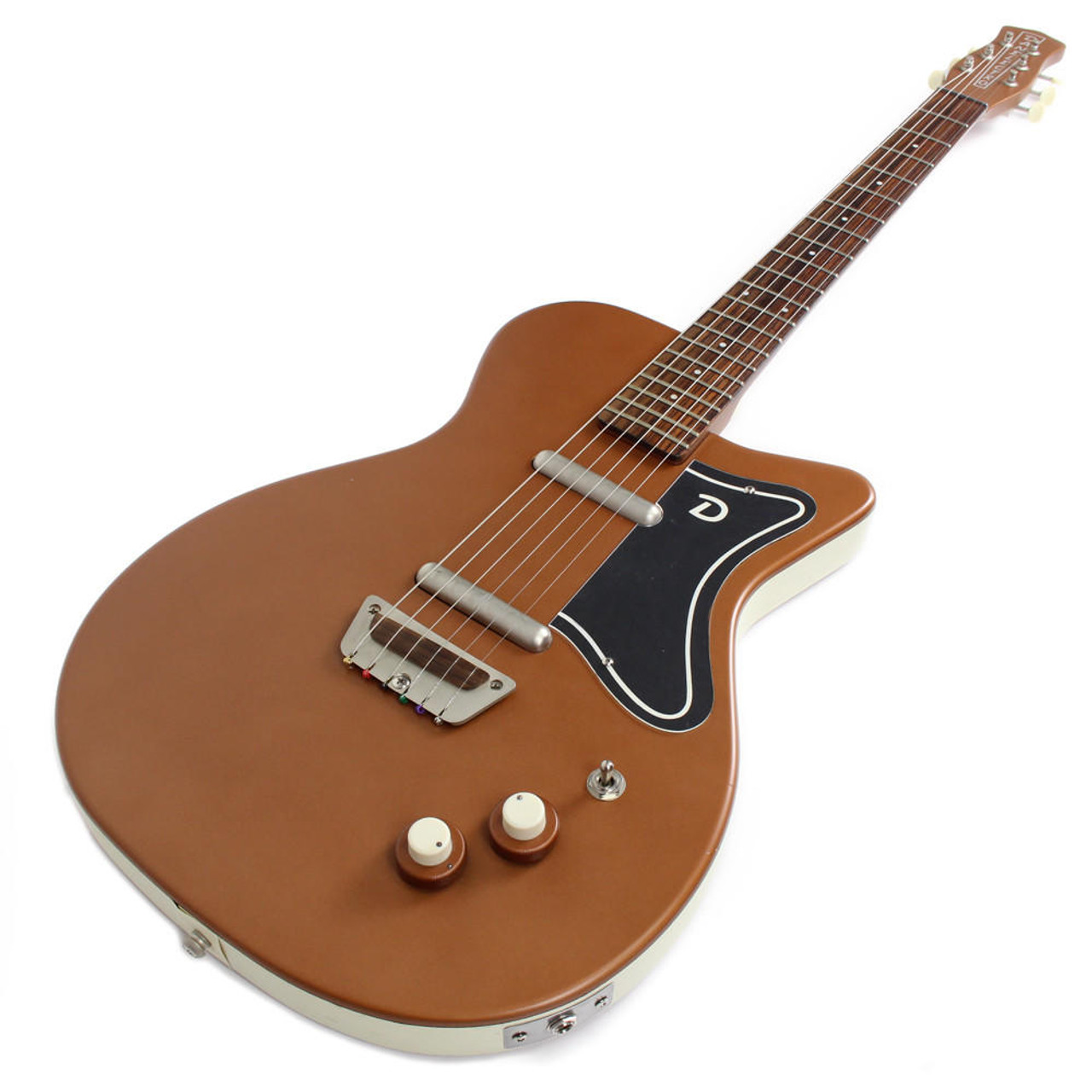 Used Danelectro U2 Electric Guitar in Satin Copper