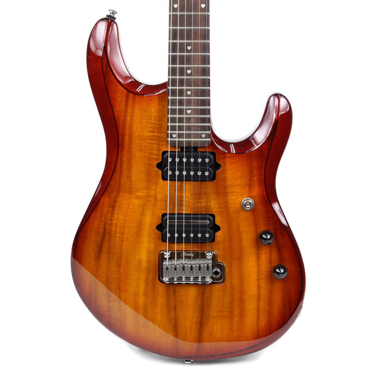 Used Sterling by Music Man John Petrucci JP100D w/ Koa Top in Burst