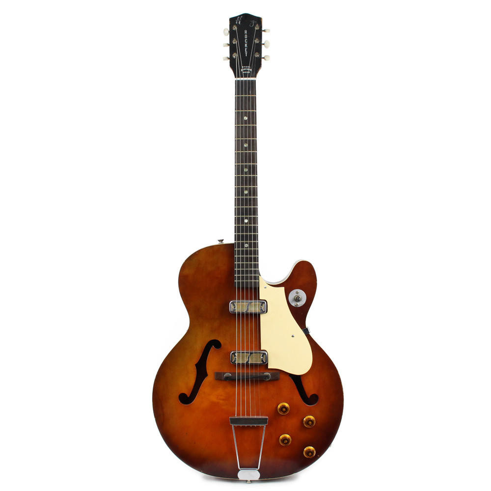 Vintage 1960s Harmony H-54 Rocket II Hollow Body Electric Guitar  