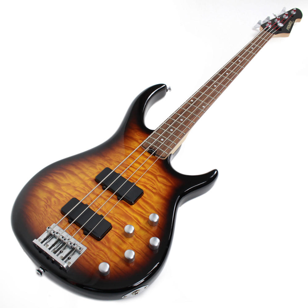 Used Peavey Fury IV Electric Bass w/ Quilted Maple Top in Sunburst