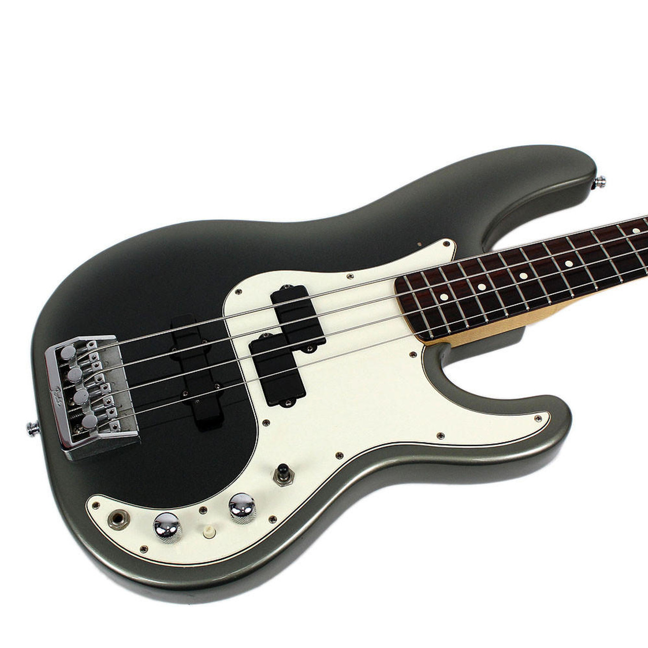 1989 Fender American Precision Bass Plus Modded w/ Active EMGs in Black  Pearl Burst