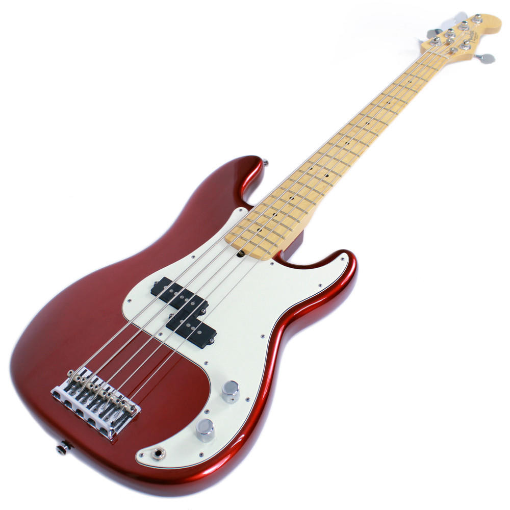2011 Fender American Standard Precision Bass V in Candy Cola 