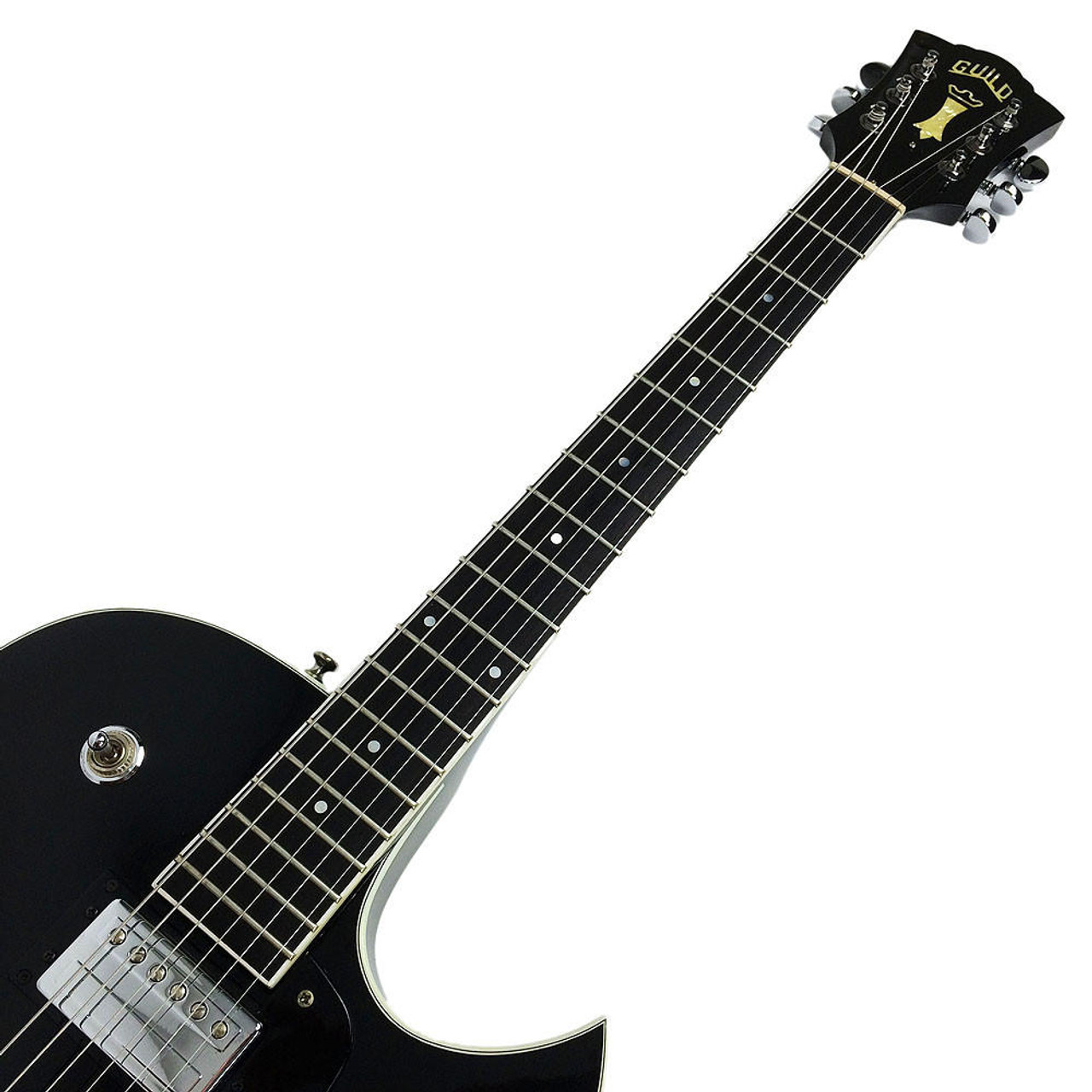 1990's Guild Starfire III Electric Guitar Black | Cream City