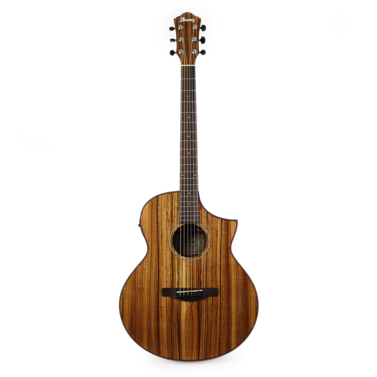 Ibanez AEW40ZW AEW Series Zebra Wood Acoustic Electric Guitar in