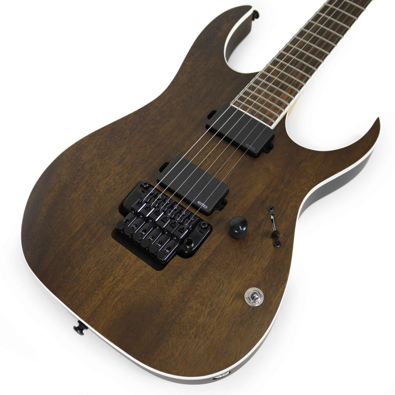 Ibanez RGIR20BE Iron Label RG Series Electric Guitar with Tremolo in Flat  Walnut