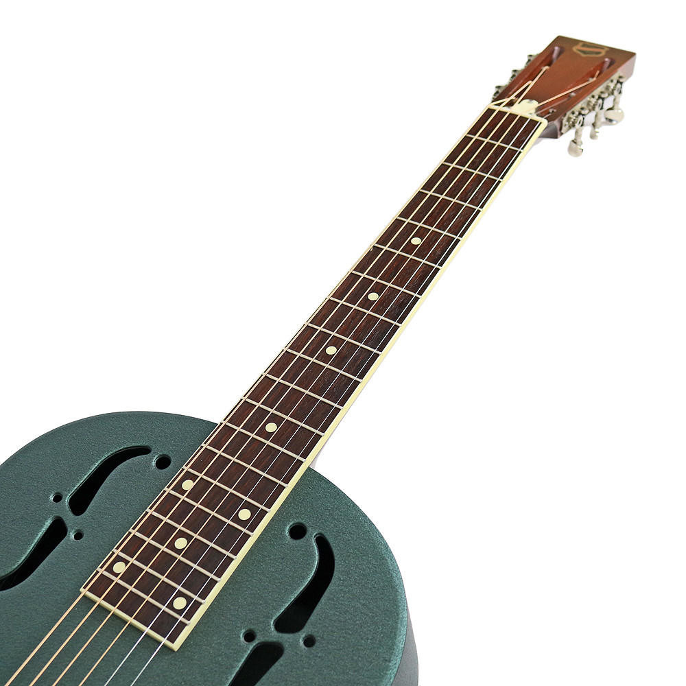 2001 National Delphi Resonator Acoustic Guitar in Green | Cream