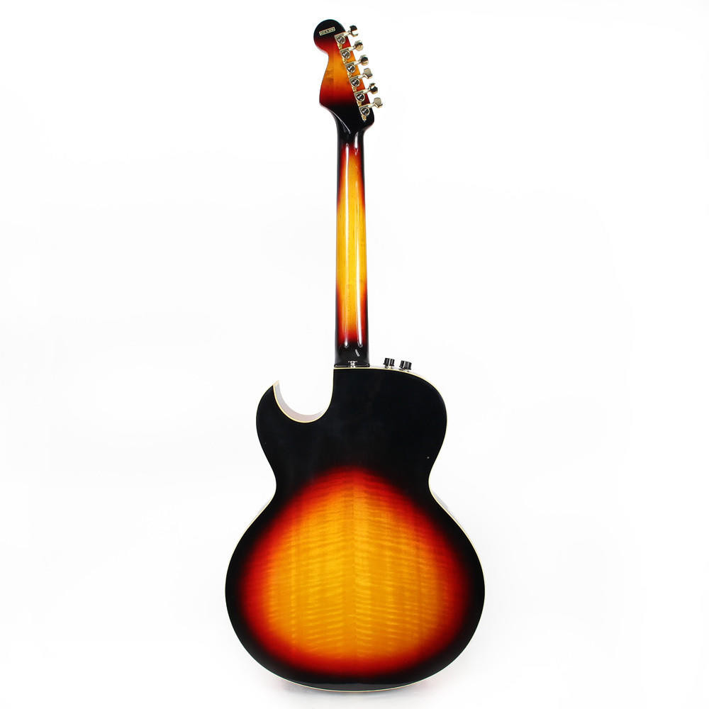 Used Fender El Rio Flame Sycamore Acoustic Electric Guitar in Sunburst