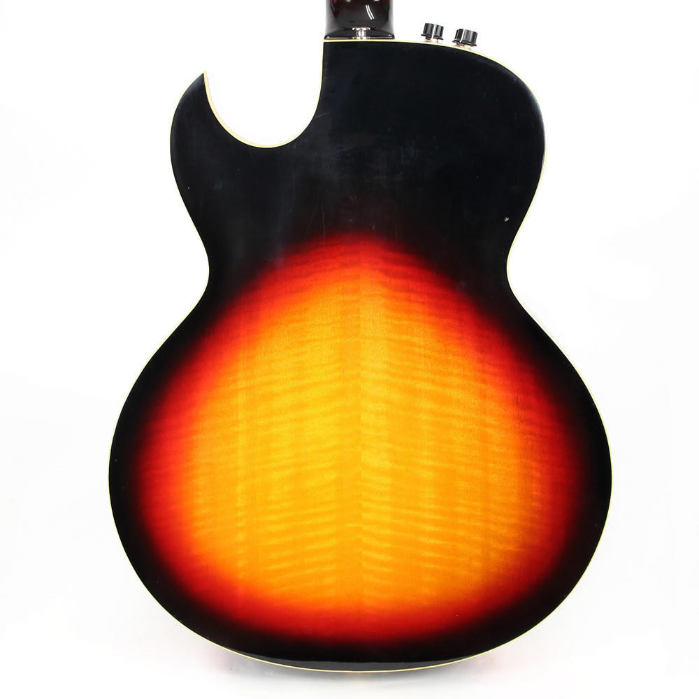 Used Fender El Rio Flame Sycamore Acoustic Electric Guitar in Sunburst
