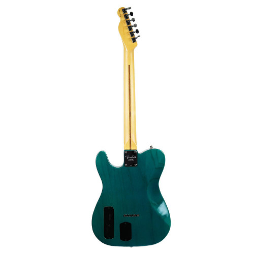 2000 Fender American Deluxe Power Telecaster Electric Guitar Trans Teal Finish