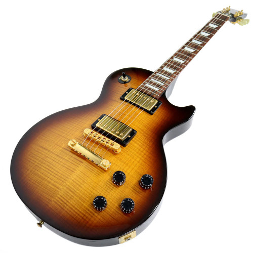 2003 Gibson Les Paul Studio Plus w/ AA Flame Maple Top in Desert