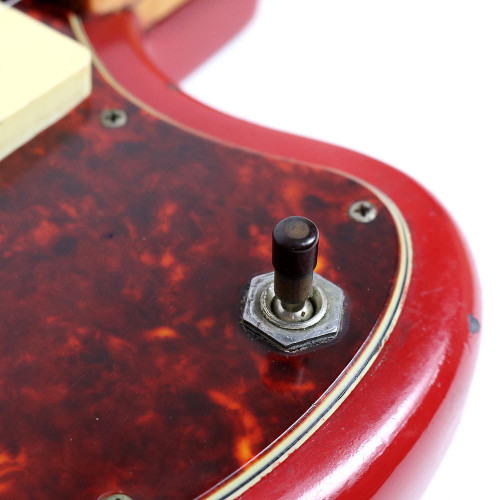 Vintage 1962 Fender Jazzmaster Electric Guitar Refinished Red