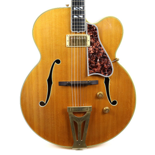 Vintage 1959 Gibson Super 400 Cutaway Archtop Acoustic Electric Guitar Natural Finish