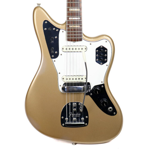 Vintage 1966 Fender Jaguar Electric Guitar Firemist Gold Custom