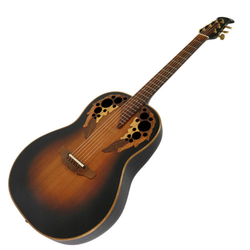 Used Ovation Elite Model 1537 Stereo Acoustic Electric Guitar in Sunburst Finish