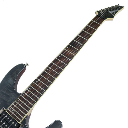 2015 Ibanez S771PB S Series Electric Guitar in Transparent Grey Flat