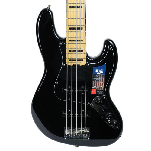 2016 Fender American Elite 5-String Jazz Bass V in Black