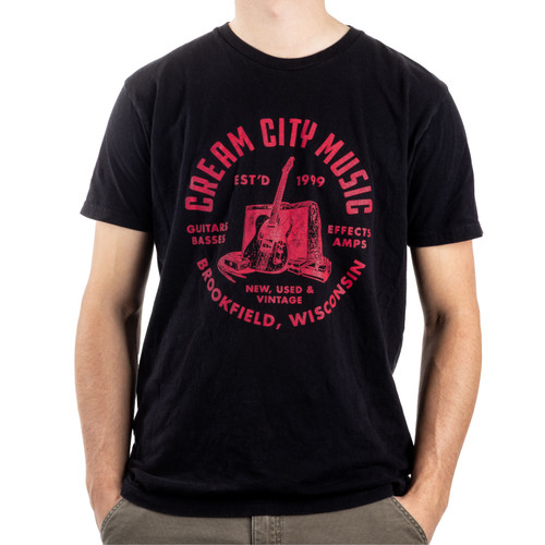 Cream City Music Logo T-Shirt in Black Large