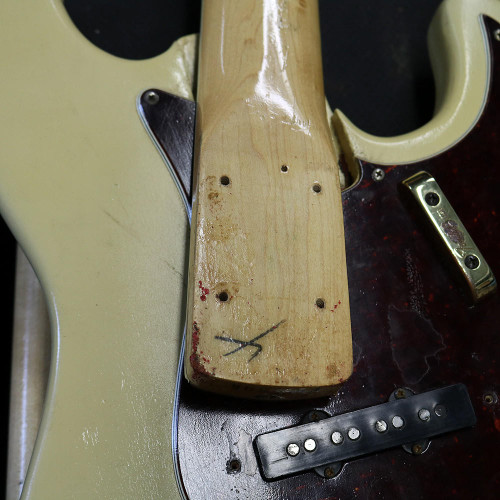 1969 Fender Jazz Bass Refinished Olympic White