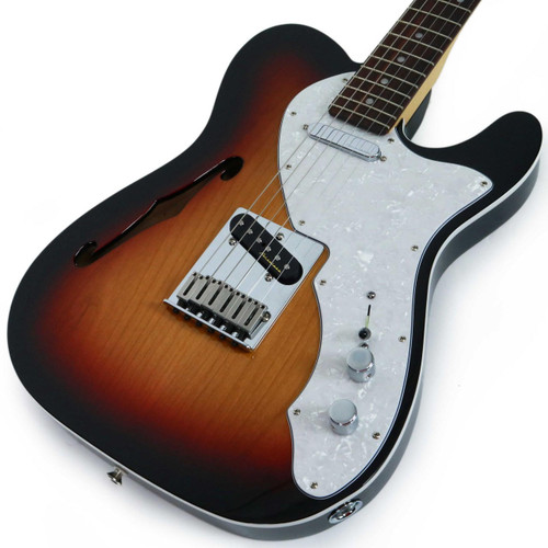 Fender Deluxe Telecaster Thinline Rosewood Fingerboard in 3 Color Sunburst