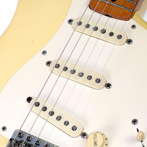 1988 Fender American Vintage Series '57 Stratocaster Electric Guitar Olympic White Finish