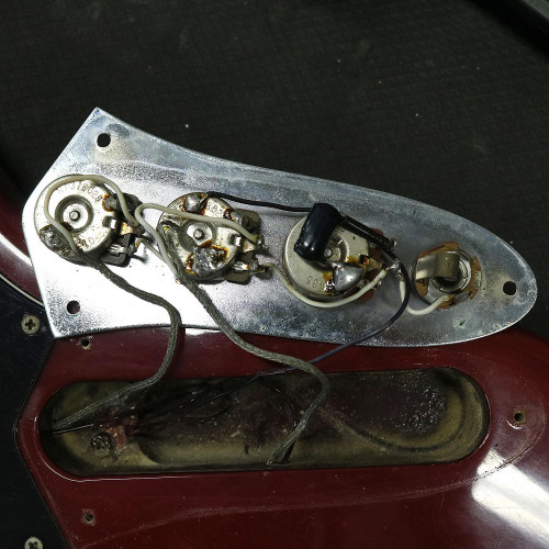 Vintage 1980 Fender Jazz Bass Trans Red Finish
