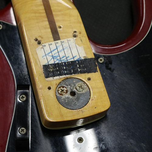 Vintage 1980 Fender Jazz Bass Trans Red Finish