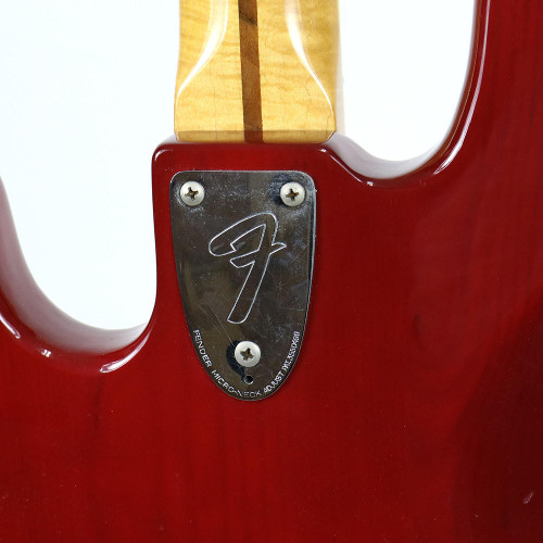 Vintage 1980 Fender Jazz Bass Trans Red Finish