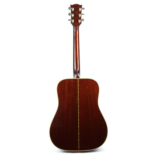 Vintage Early To Mid 1970's Gibson Hummingbird Dreadnought Acoustic Guitar Sunburst Finish