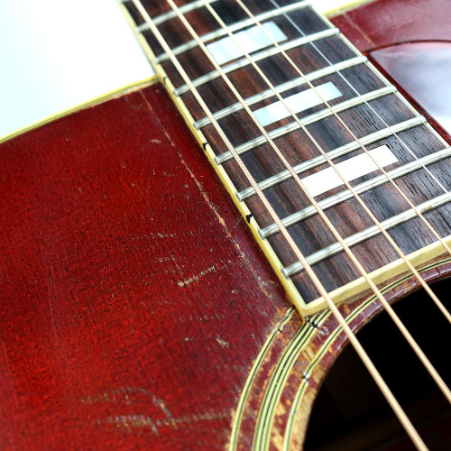Vintage Early To Mid 1970's Gibson Hummingbird Dreadnought Acoustic Guitar Sunburst Finish
