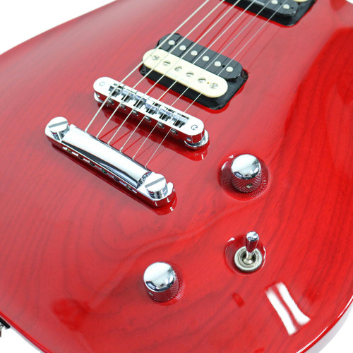 Used Ed Roman Quicksilver Electric Guitar Transparent Red