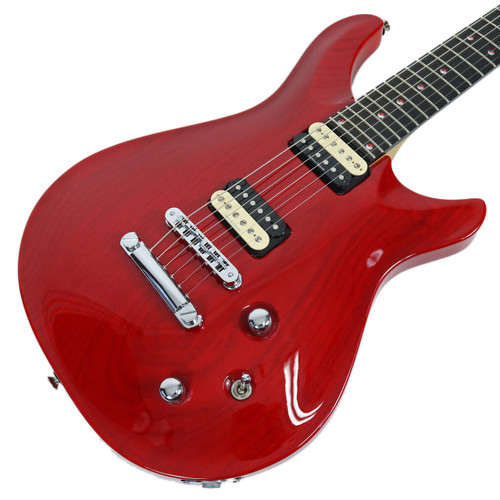 Used Ed Roman Quicksilver Electric Guitar Transparent Red