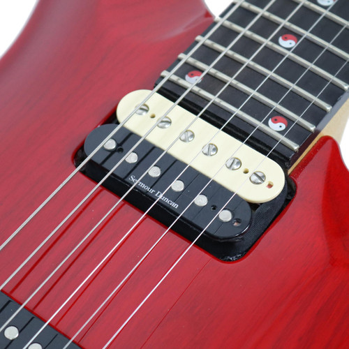 Used Ed Roman Quicksilver Electric Guitar Transparent Red