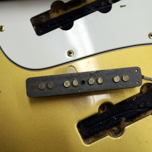 Vintage 1982 Fender Special Collector's Edition Gold Jazz Bass