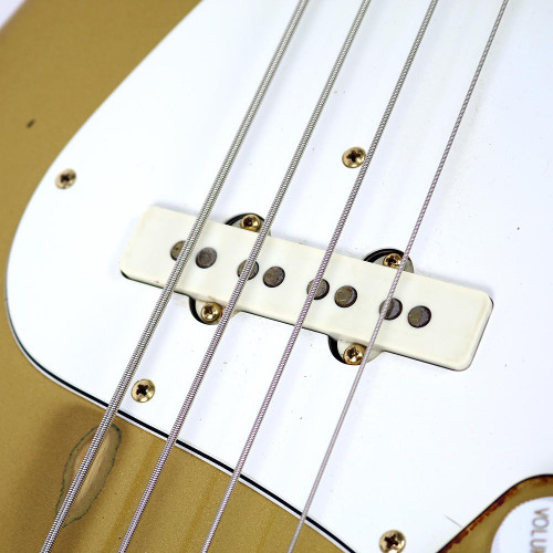 Vintage 1982 Fender Special Collector's Edition Gold Jazz Bass