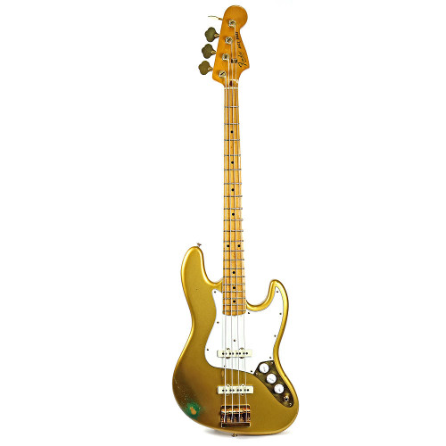 Vintage 1982 Fender Special Collector's Edition Gold Jazz Bass