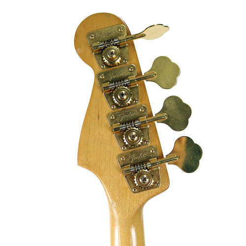 Vintage 1982 Fender Special Collector's Edition Gold Jazz Bass