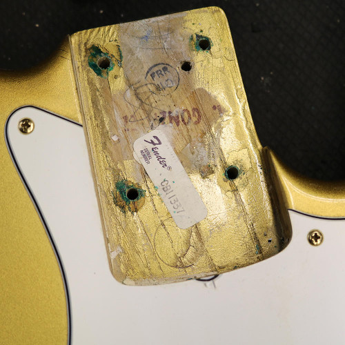 Vintage 1982 Fender Special Collector's Edition Gold Jazz Bass