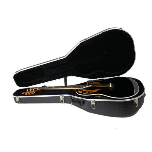 2009 Ovation Elite 1778LX Acoustic Electric Guitar Black Finish