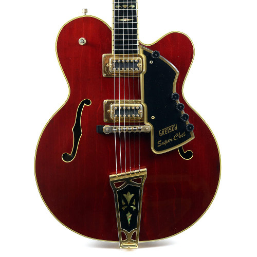 Vintage 1973 Gretsch Super Chet Electric Guitar Autumn Red Finish