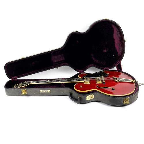 Vintage 1973 Gretsch Super Chet Electric Guitar Autumn Red Finish