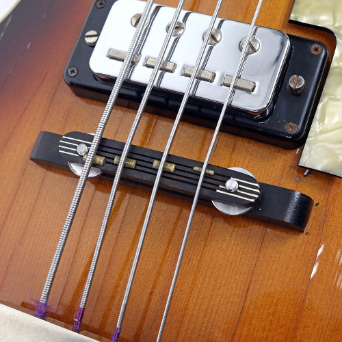 Vintage 1966 Hofner 500/1 Violin Electric Bass Guitar Sunburst Finish