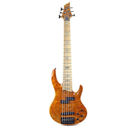 2014 ESP Designed LTD RB-1006 Six-String Electric Bass Guitar Honey Natural Finish
