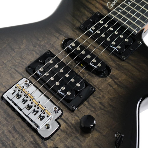 Used Godin xtSA Electric Acoustic Synth Guitar in Trans Black Flame High Gloss