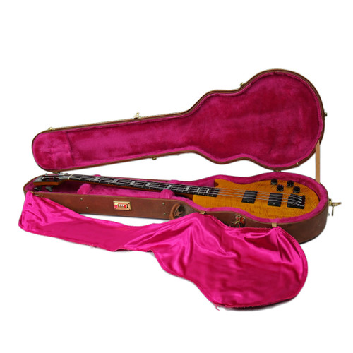1993 Gibson LPB-2 Deluxe Premium Plus Les Paul Bass Translucent Amber Finish